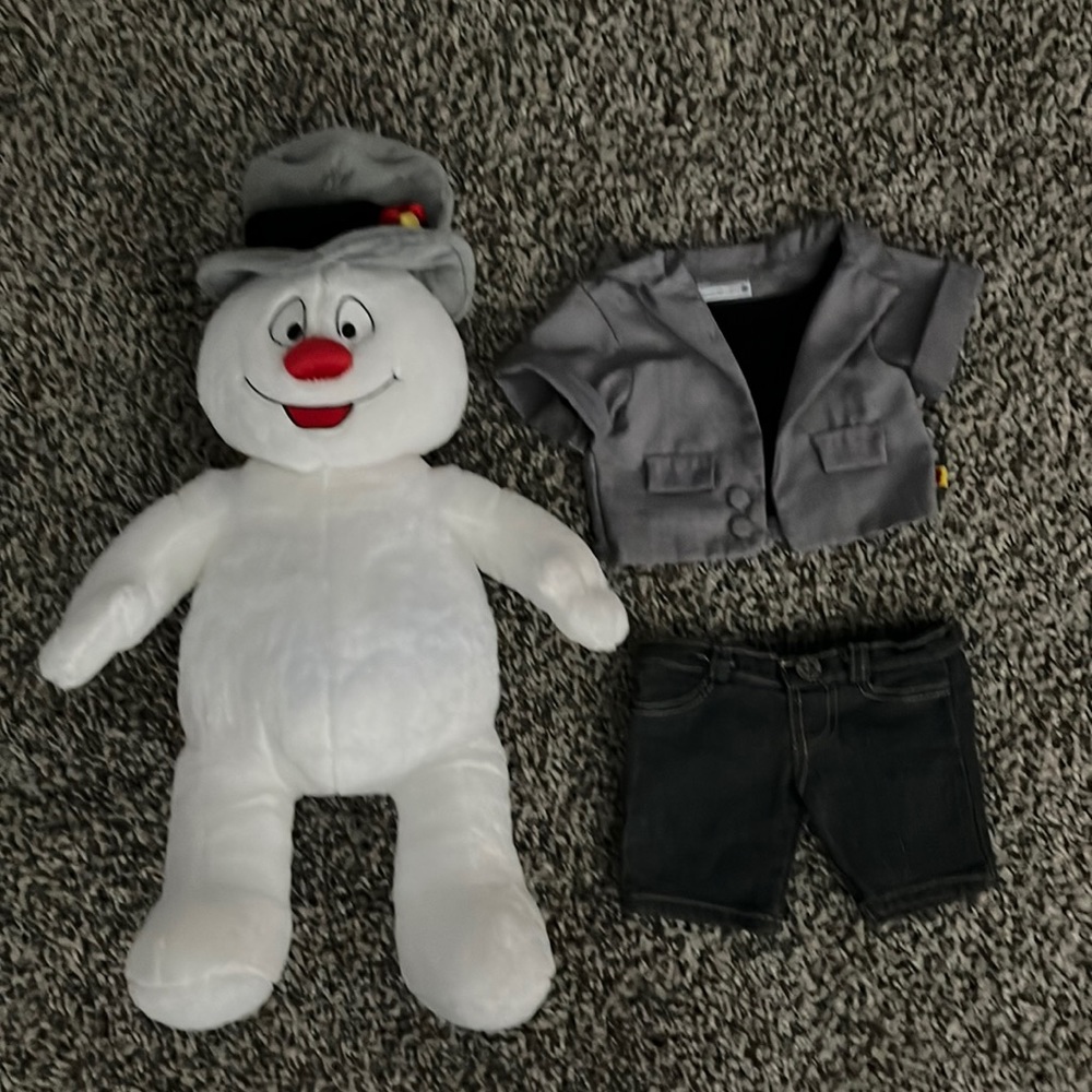 Buil-A-Bear Frosty Snoman with outfit